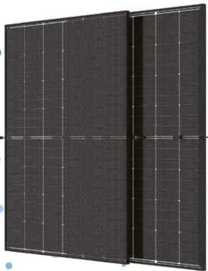 Balkonkraftwerk 870Wp mit Trina Solar Bifazial und 3,2kWh Speicher