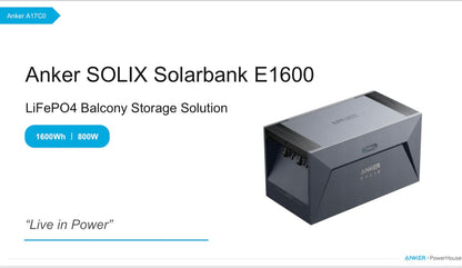 Anker SOLIX Solarbank E1600 + 17Y0 Schalter Nulleinspeisung